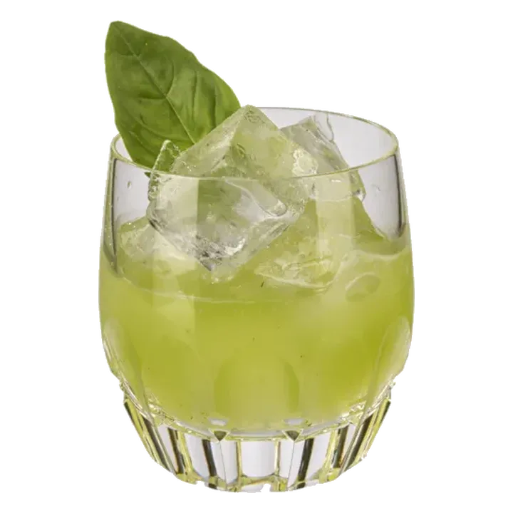 Gin Basil Smash (no added sugar and low-calorie)