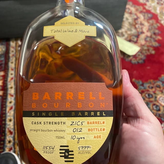 Barrell Bourbon Single Barrel Total Wine Pick