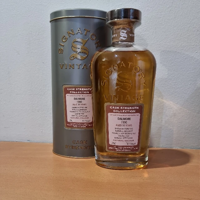 Dalmore 1990, 16yo, Single Cask Strength Signatory Vintage, cask 7320.