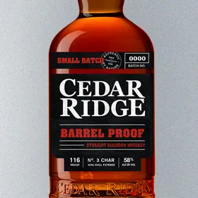 Cedar Ridge Barrel Proof Straight Bourbon