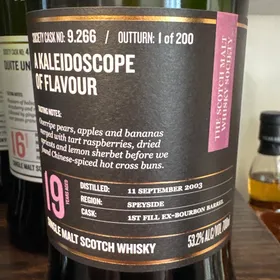 SMWS 9.266 A Kaleidoscopic of Flavour (Glen Grant)