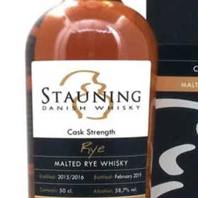 Stauning 2015/2016 Rye Cask Strength (Bottled February 2019)