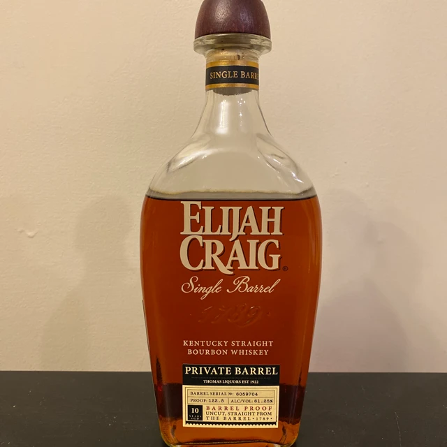 Elijah Craig Barrel Proof 2021 Thomas Liquors Pick