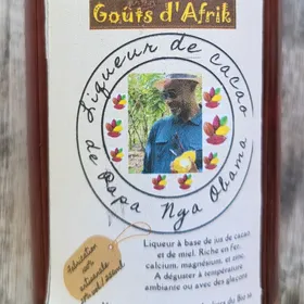 Goûts d'Afrik Liqueur de Cacao de Papa Nga Obama