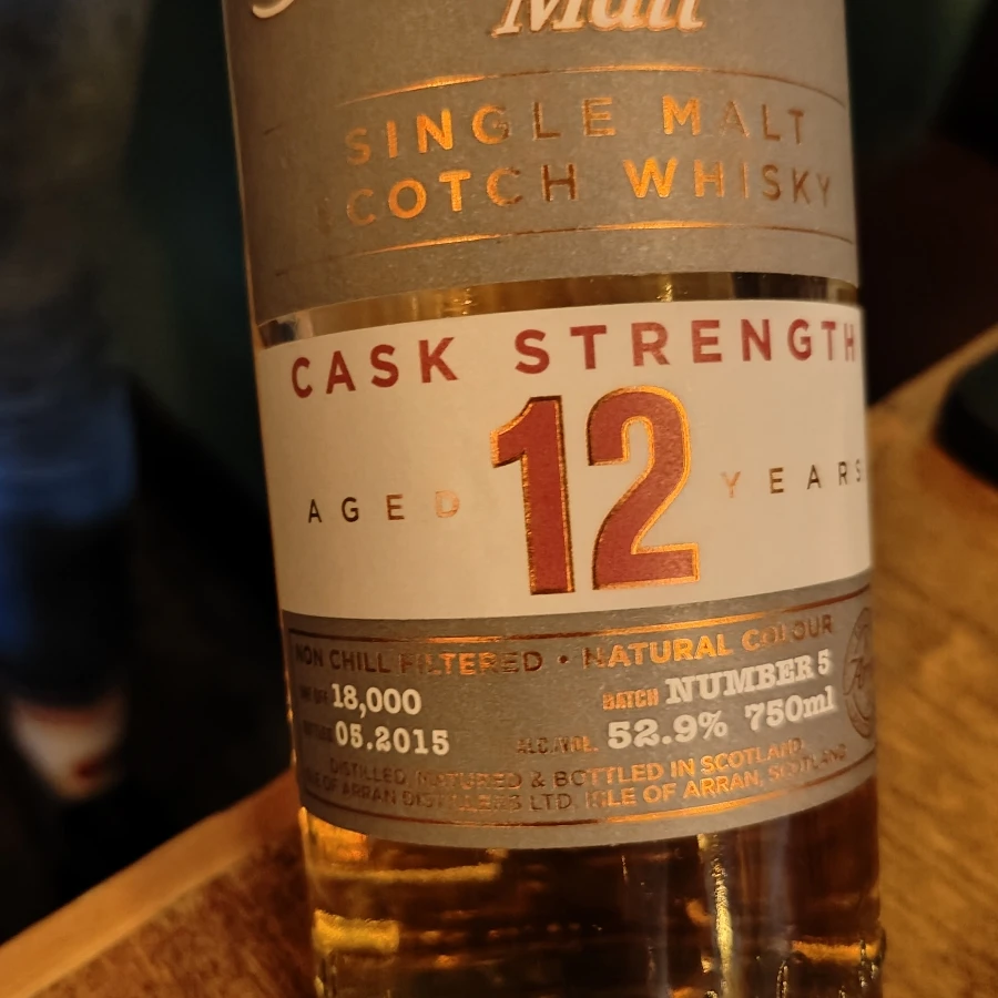 The Arran 12 Cask Strength, Batch 5