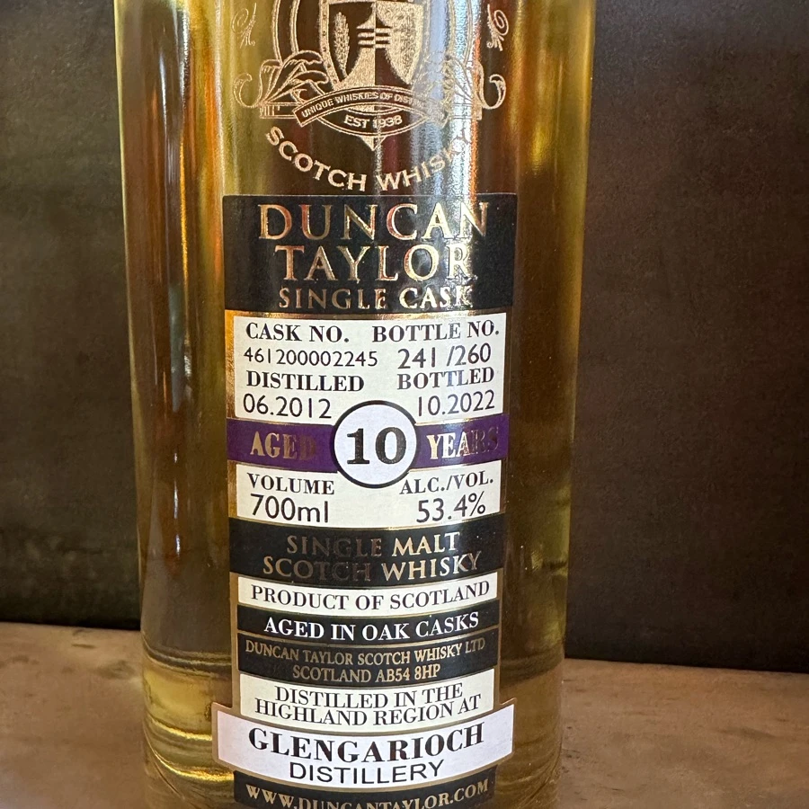 Gleb Garioch 10 Year Old 2012 Duncan Taylor