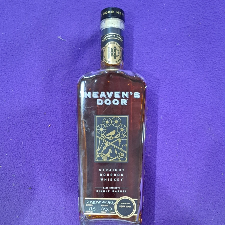 Heaven's Door straight bourbon whiskey cask strength single barrel (Liquor Depot 2022)