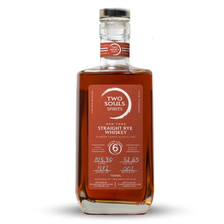 Two Souls Spirits 6 Year NY Straight Rye Whiskey, Featuring Finger Lakes Distilling