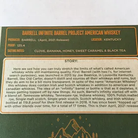 Barrell Infinite Barrel Project (April 2021)