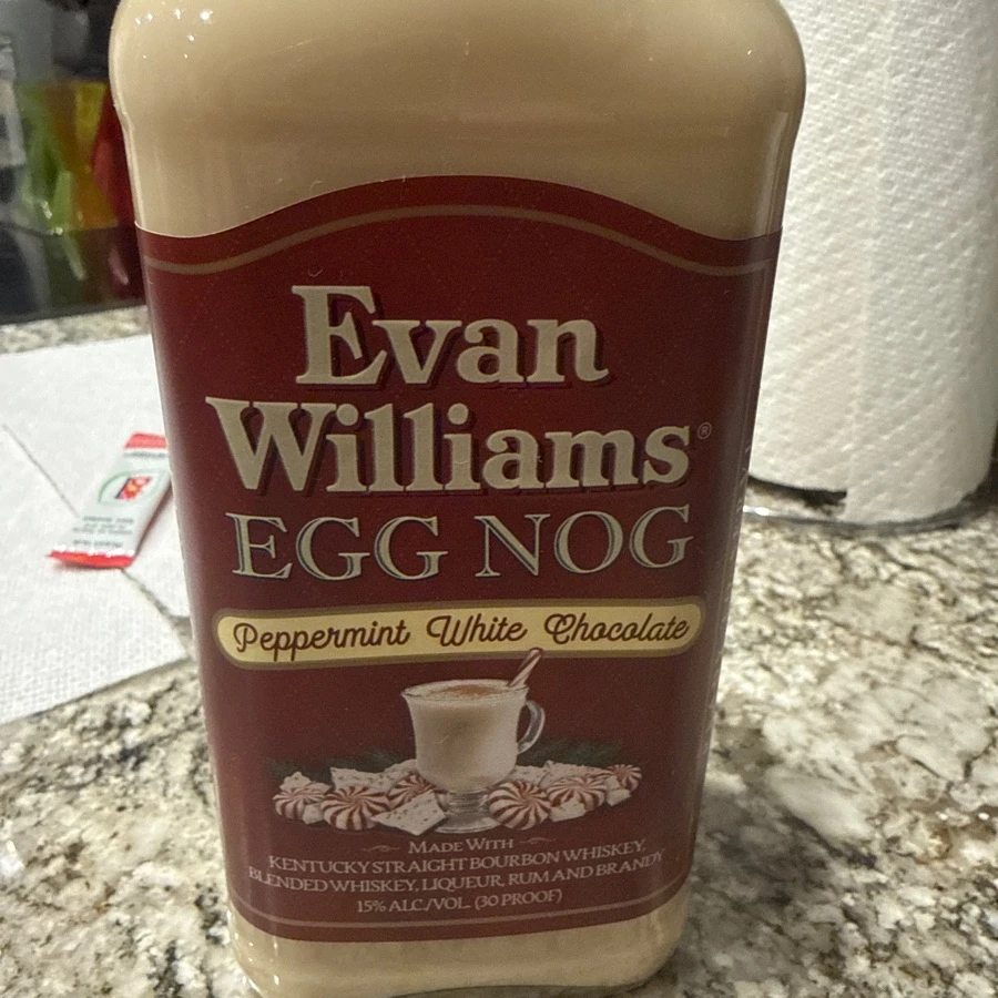 Evan Wiliams Egg Nog Peppermint White Chocolate