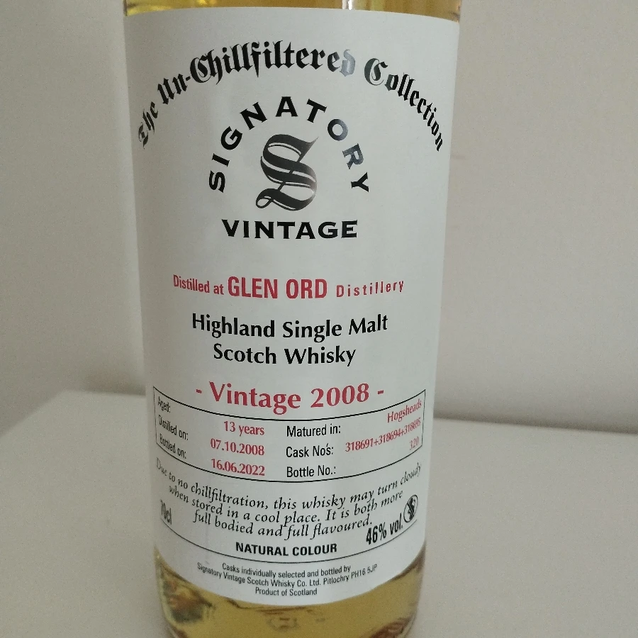 GLEN ORD 13 Signatory Vintage 2008