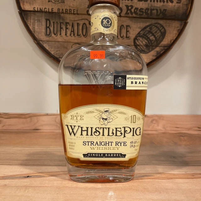 WhistlePig Single Barrel Rye 10 Year Branchwater No 1