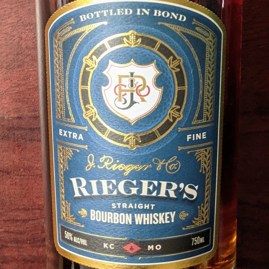 J. Rieger Straight Bourbon Whiskey Bottled in Bond
