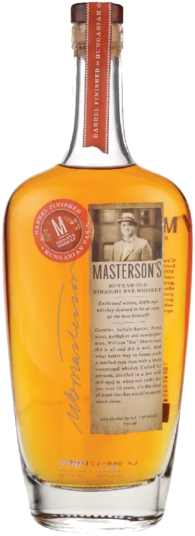 Mastersons Hungarian 10 Yr Straight Rye Whiskey