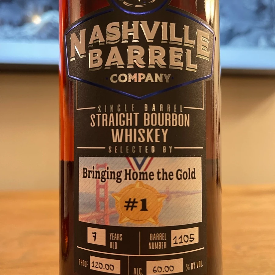 Nashville Barrel Single Barrel Straight Bourbon (Barrel #1105)