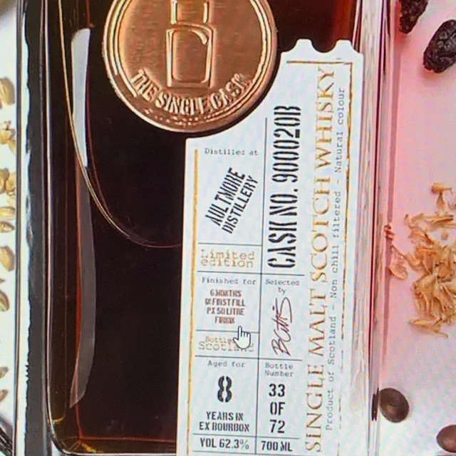 Single cask aultmore 2010 8YO PX CASK FINISH 6MTH
