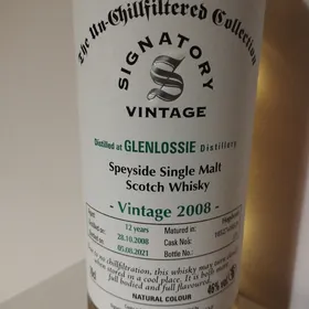 GLENLOSSIE 12 Signatory Vintage 2008