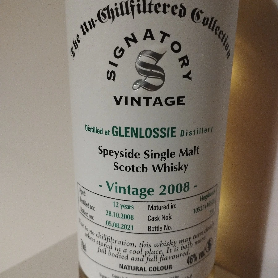 GLENLOSSIE 12 Signatory Vintage 2008