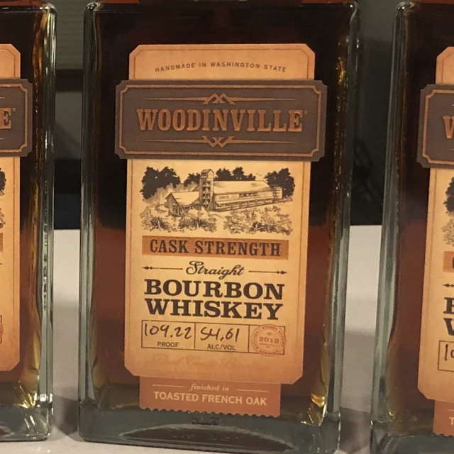 Woodinville Cask Strength Straight Bourbon, Finished in Toasted French Oak