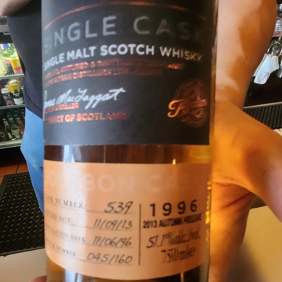 Arran Single Bourbon Cask 1996 - 2013 Autumn Release