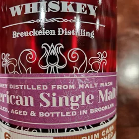 Breuckelen Distilling 77 Whiskey American Single Malt Finished in Rum Cask