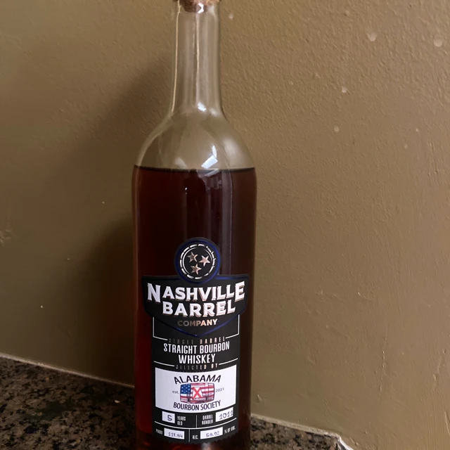 Nashville Barrel 5 Year Single Barrel Bourbon #1011 (AL Bourbon Society)