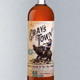 Gray's Town Whiskey Finished in Port Wine Barrels