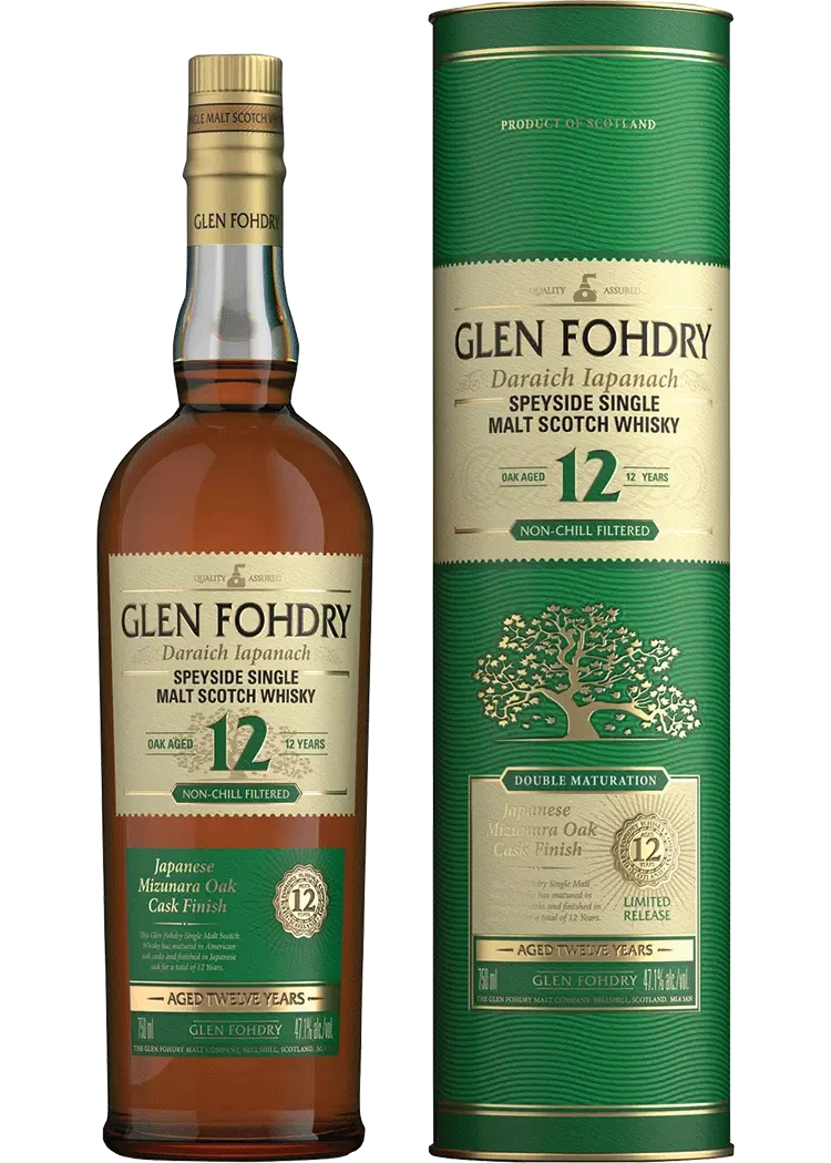 Glen Fohdry 12 Year Daraich Iapanach Japanese Mizunara Oak Cask Finish