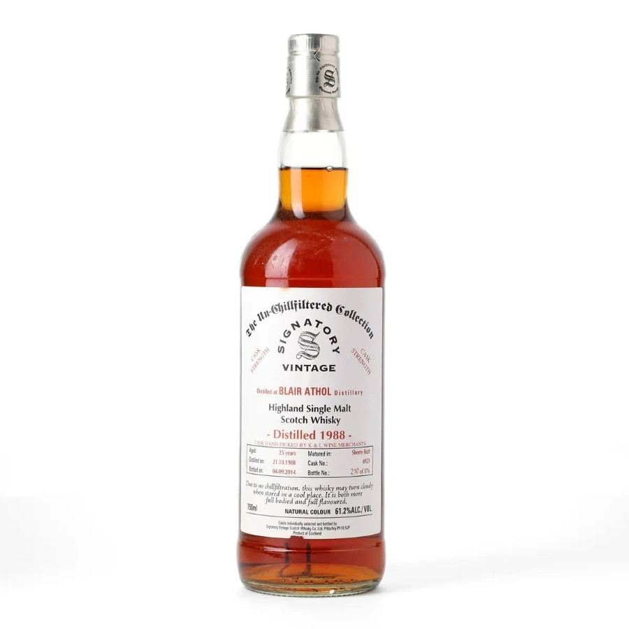 Blair Athol 25 Year 1988-2014 Signatory ('K&L' Private Barrel Selection)