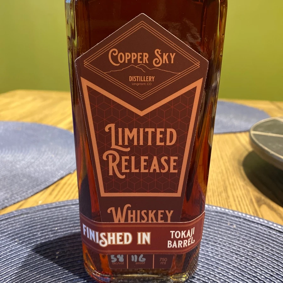 Copper Sky Limited Release Finished in Tokaji Barrels r/bourbon