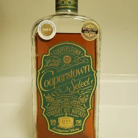 Cooperstown Select Straight Rye Whiskey