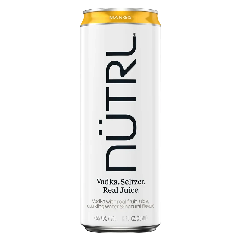 NUTRL Mango Vodka Hard Seltzer 12oz Can 4.5% ABV