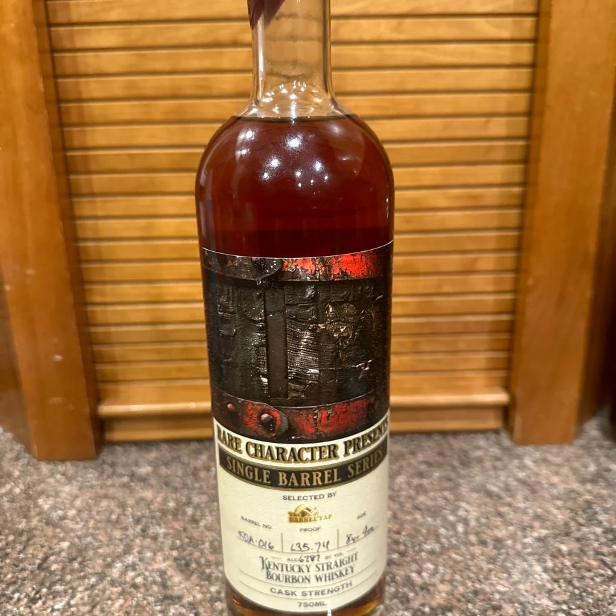 Rare Charachter Presents Single Barrel Series Cask Strength Kentucky Straight Bourbon Whiskey Selected by the Barrel Tap (barrel KOA-016 8 years 9 months)