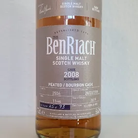 BenRiach 2008 Peated Bourbon Cask