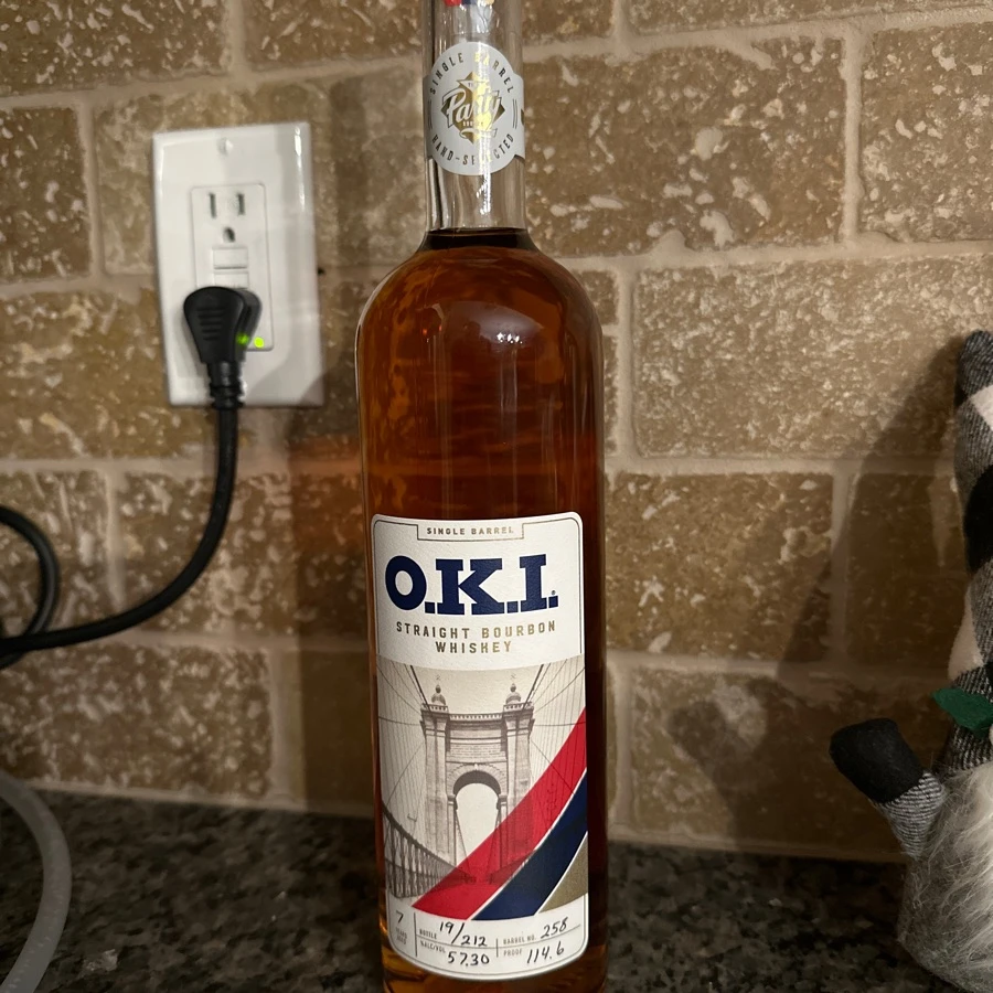 O.K.I. Straight Bourbon Whiskey - The Party Source Single Barrel