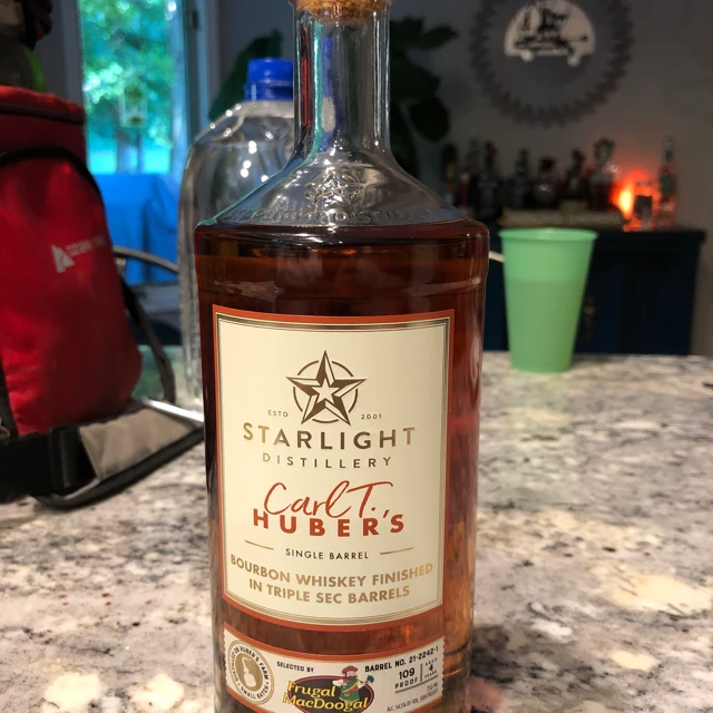 Starlight Carl T. Huber's Single Barrel Bourbon Finished in Triple Sec Barrels
