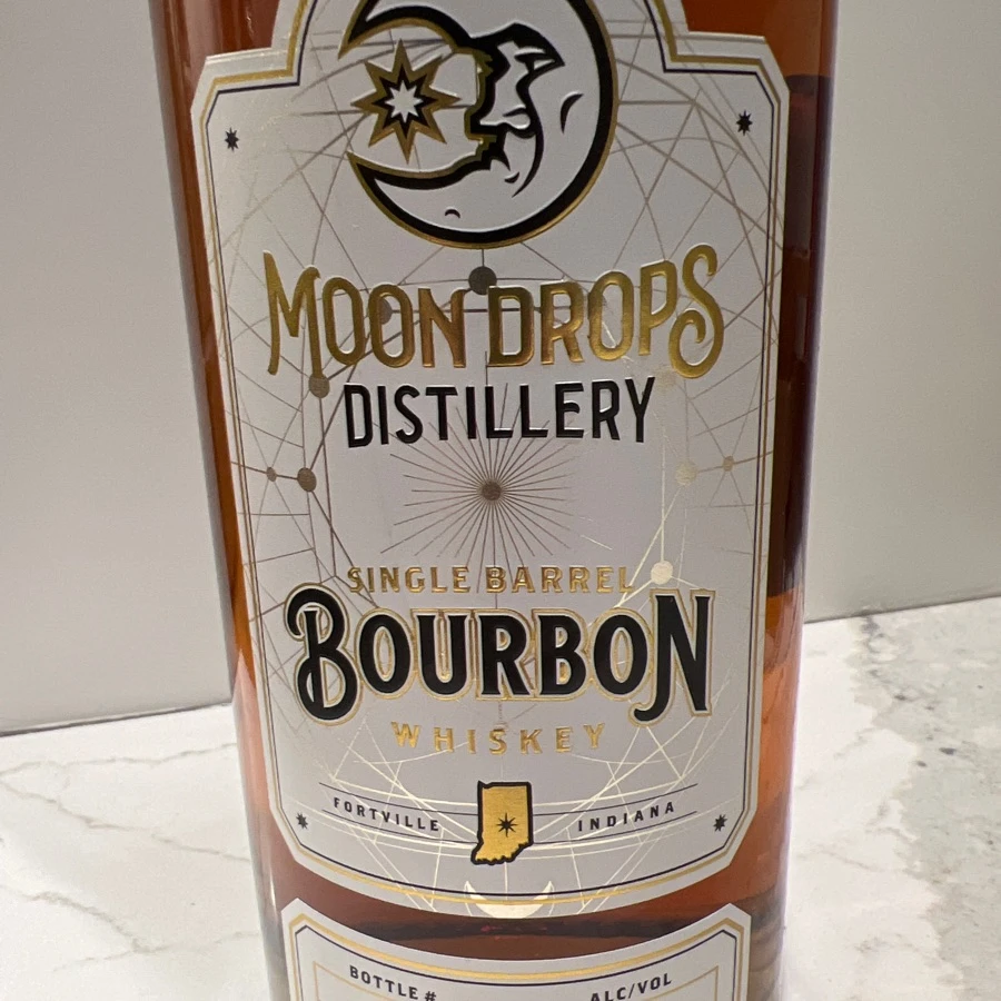 Moon Drops Distillery Single Barrel Bourbon Whiskey
