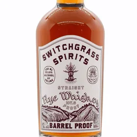 Switchgrass Spirits Barrel Proof Straight Rye Whiskey