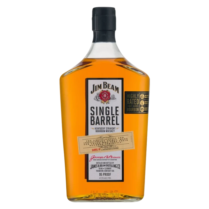 Jim Beam Single Barrel Bourbon Whiskey 750ml