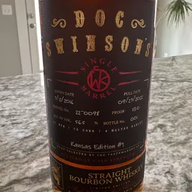Doc Swinsom Single Barrell Kansas Edition