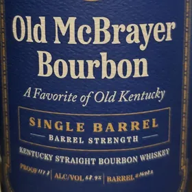 Old McBrayer Single Barrel Barrel Strength Bourbon