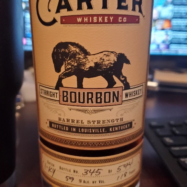 Old Carter Straight Bourbon Very Small Batch 1-KY (2021 Release)