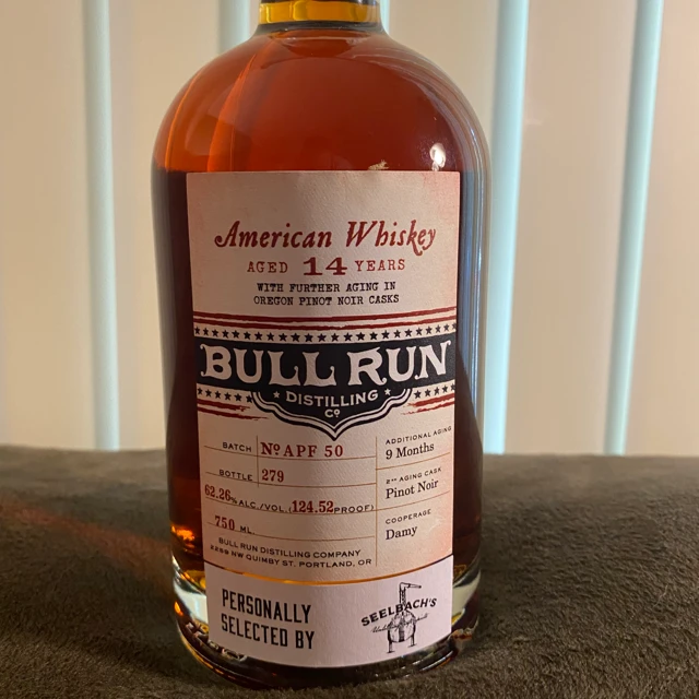 Bull Run American Whiskey Aged 14 Years, Finished in Pinot Noir Casks