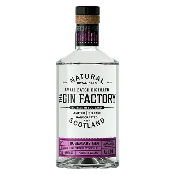 The Gin Factory Rosemary Gin 750ml (87.6 Proof)