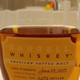 Barrell Whiskey American Vatted Malt June 25, 2019