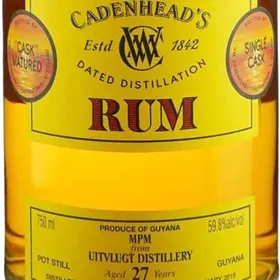 Cadenhead's MPM From Uitvlugt Distillery Aged 27 Years