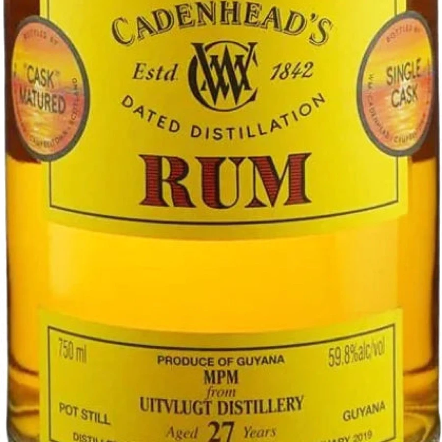 Cadenhead's MPM From Uitvlugt Distillery Aged 27 Years