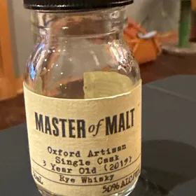 Oxford Artisian Single Cask Rye Whisky