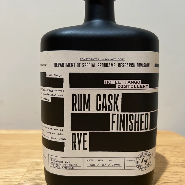 Hotel Tango Classified Series Rum Cask Finished Rye