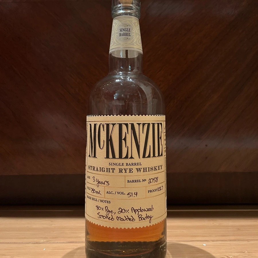McKenzie Rye Whiskey (Barrel #2758)